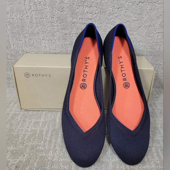 Rothy's Shoes - ROTHY’S The Point Women's Size US 13 Maritime La  Slip On Ballet Flats Shoes.